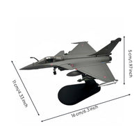 1/100 Scale Rafale C Model Pre-Assembled Rafale Fighter Jet Model Collectible Item 1:100 Toy-Sized Fighter Plane for Enthusiasts, Shelf Ornament