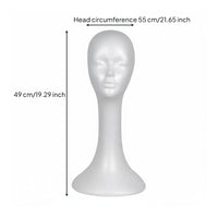 Foam Mannequin Head Stable Base Hairpiece Holder Head for Salon