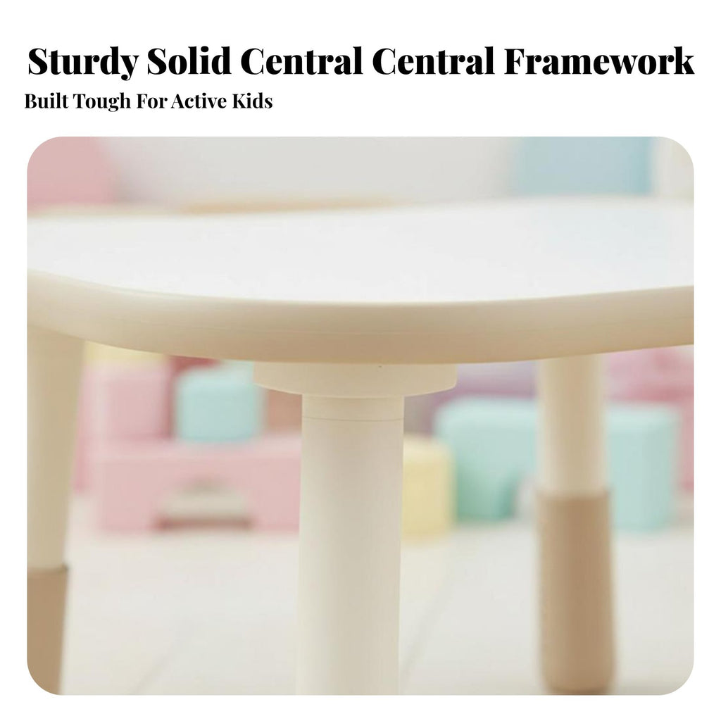 Adjustable Table and 2 Chairs Set Double Seating for Classroom, Living Room