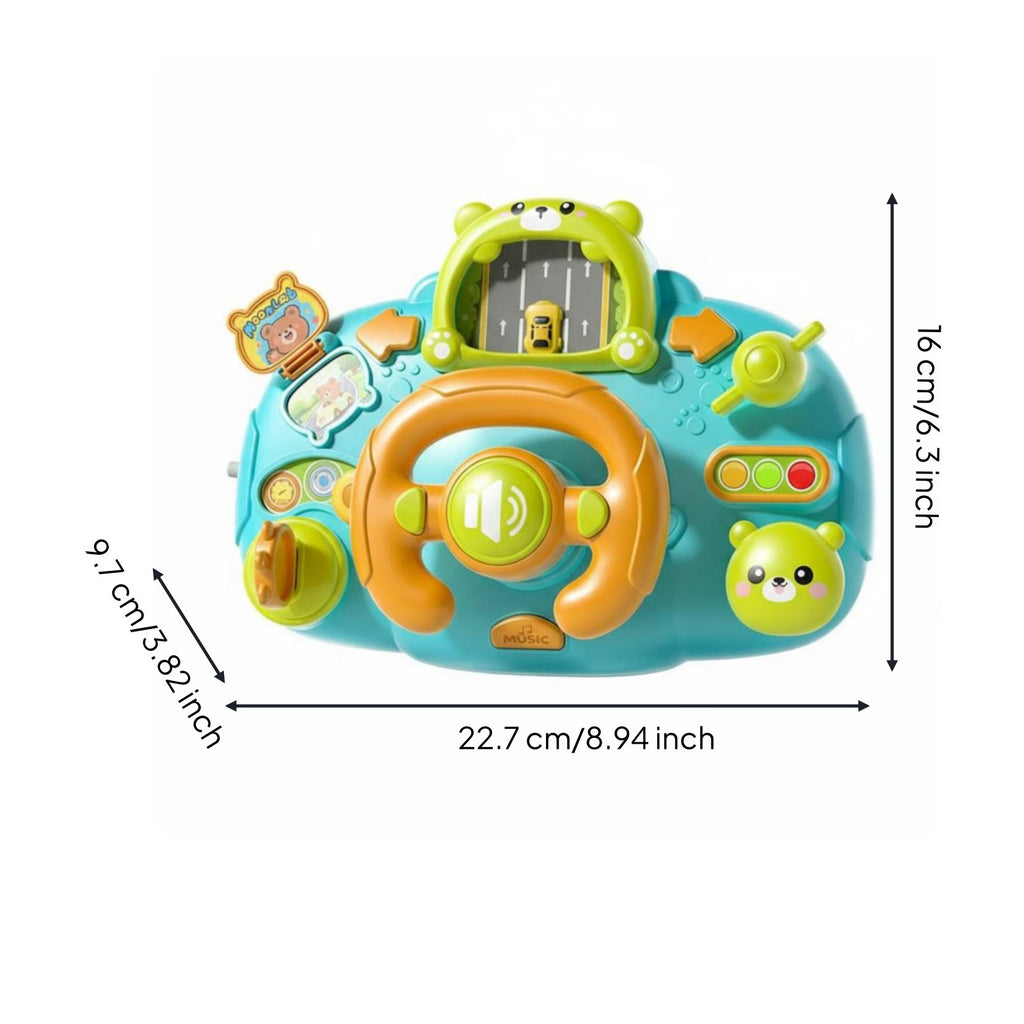 Musical Driving Simulator Toy Educational Musical Steering Wheel Toy for Infants