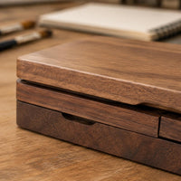 Paint Box with Wells Rectangular Wooden Paint Box Vintage for Painters, Artists, Art Studio