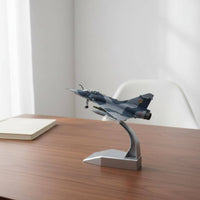 Fighter Jet Model Metal 1:100 Decor Alloy-Cast Jet Model for Collectors