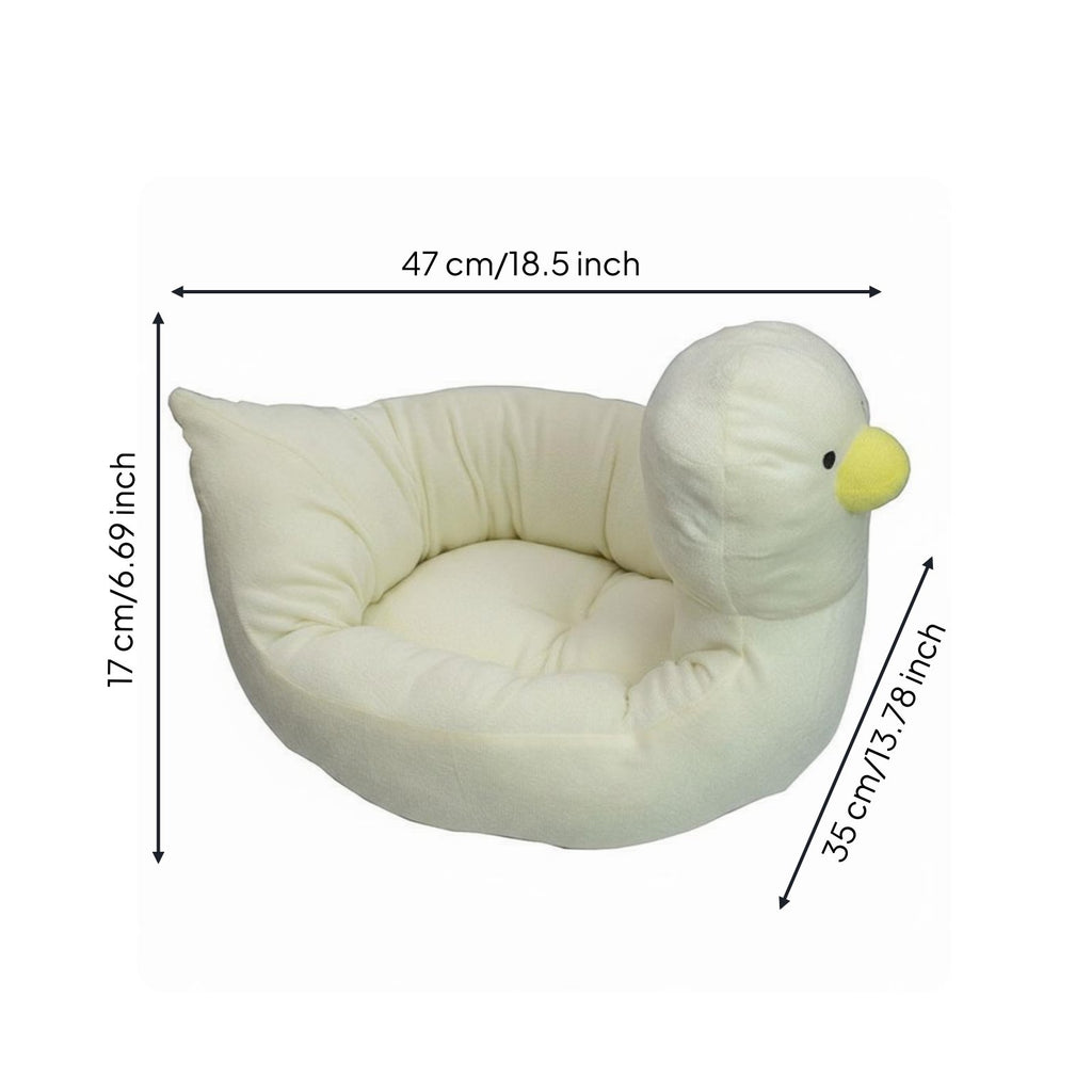 Duck Feline Bed Warm Duck Pet Bed Soft for Indoor