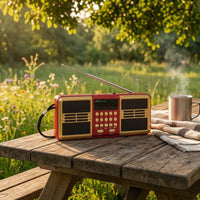 Portable Multifunction Radio Telescopic Antenna mp3 Player Receiver Push Buttons