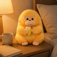 Golden Monkey Stuffed Calming Sitting Monkey Doll Cuddly for Children