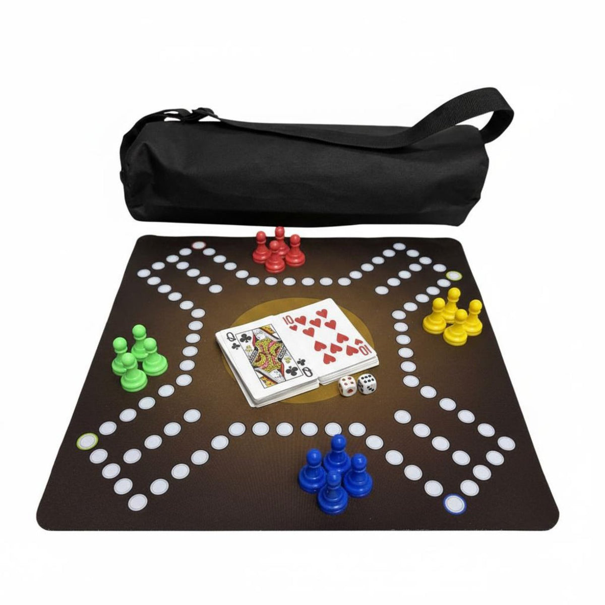 Jackaroo Board Game Portable Ludo Game Set Sturdy Construction for Parties