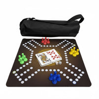Jackaroo Board Game Portable Ludo Game Set Sturdy Construction for Parties