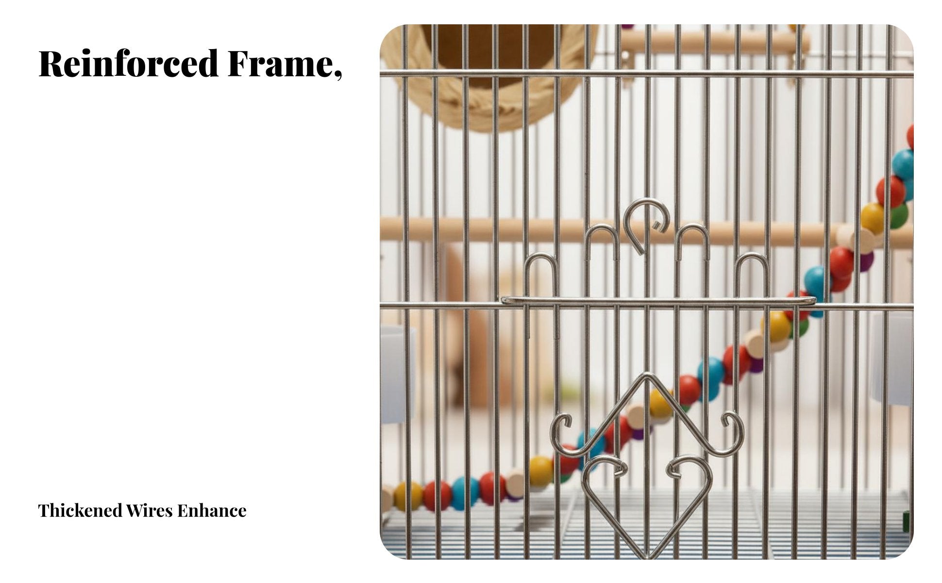 Large Myna House Includes Accessories avian enclosure Easy to Clean for exteriordoor, Home