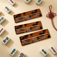 4 Pieces Mahjong Rule Strip Viewing Slot Mahjong Reference Ruler Rounded Corners