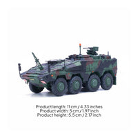 1:72 Armored Fighting Vehicle Control Vehicle Alloy Model Realistic Detailing Collectible Toy for Collectors, Desk