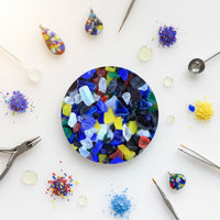 COE90 Fusing Glass Hot-Melt Microwave Kiln Glass Pieces for Home Studio