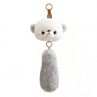 Soft Keychain Charm Bead Eyes Faux Bag Charm Soft to Feel