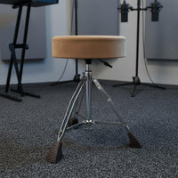 Drum Throne Anti-Slip Feet Adjustable Drum Throne 360 Degree Swivel Percussion Stool for Jazz Artists, Stage