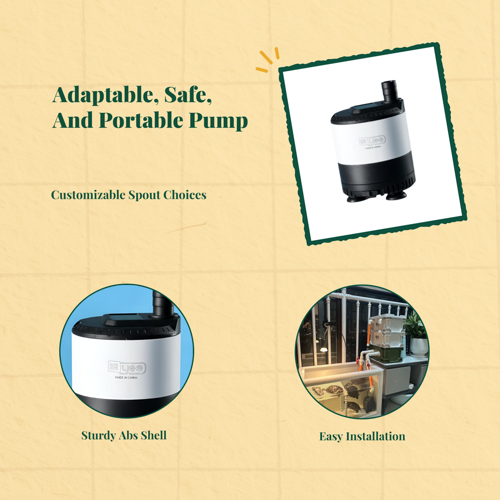 Adjustable aquarium submersible pump