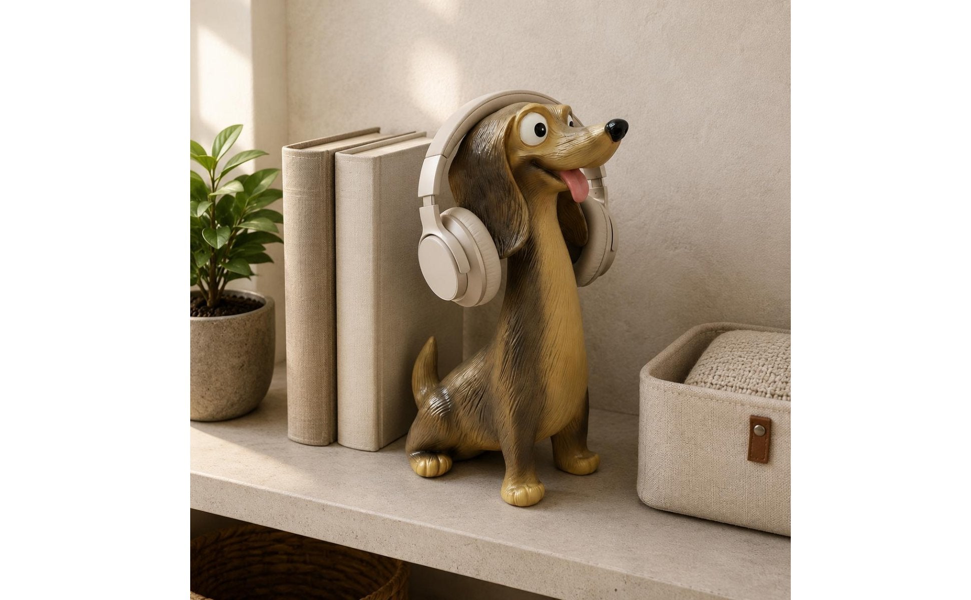 Dog Headphone Stand Decorative Creature Headphone Stand Cute for Office