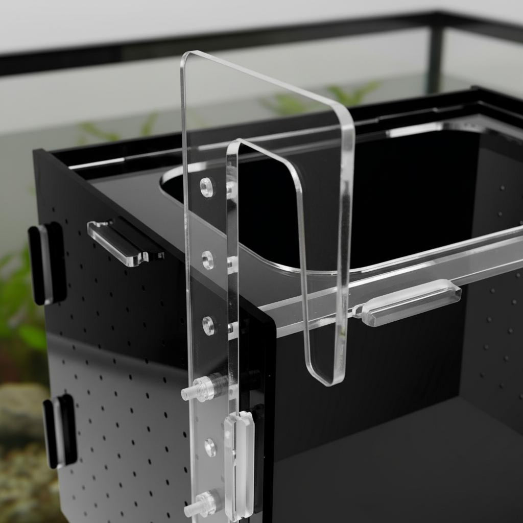 Acrylic Aquarium Isolation Box Transparent Perforated Aquatic Animal Separator