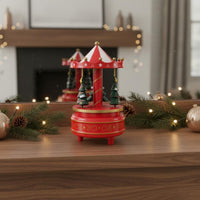 Christmas Tree Rotating Ornament Music Box Tabletop Display Rotating Ornament Music Box Collectible