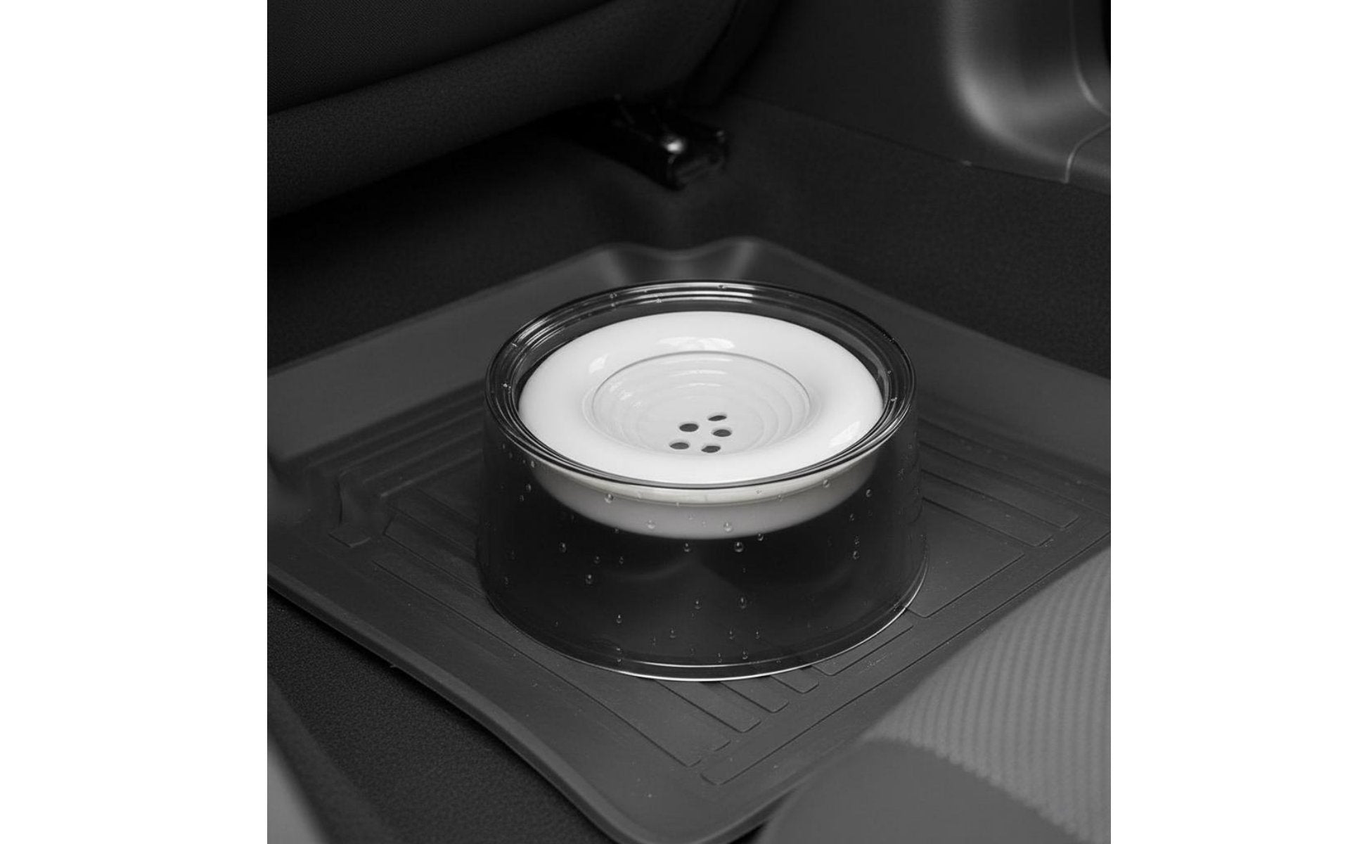 Floating Pet Water Bowl Dustproof No-Spill Dog Water Bowl for Car, Dogs, Cats