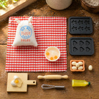 Miniature Dollhouse Kitchen Accessory Set Checkered