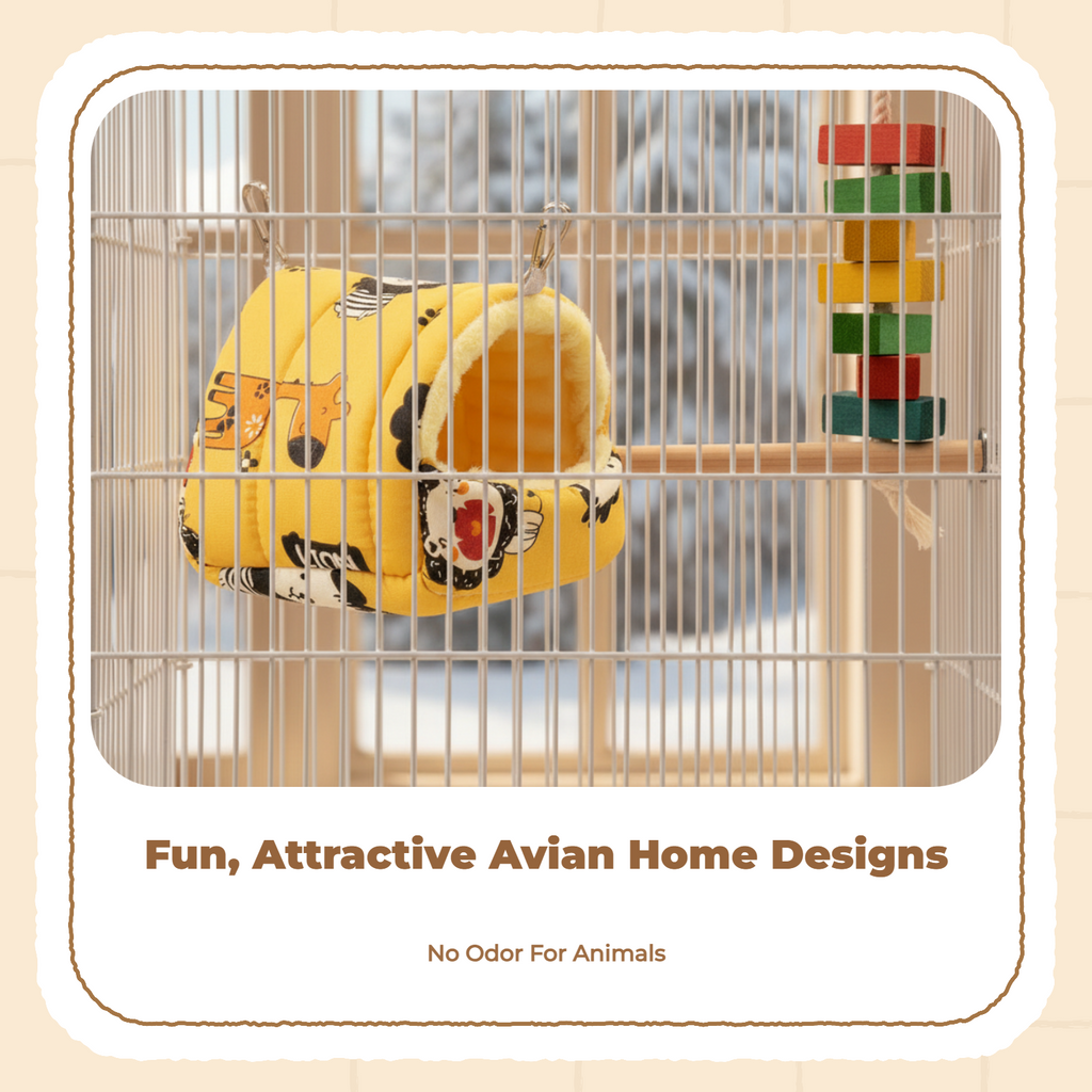 Avian Sleeping Bed, Plush Bed, Winter Rest, Small Birds