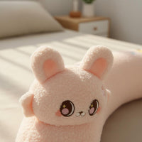 Super Soft Long Creature Soft Fabric Pillow Plump Filling Creature Character Body Pillow Skin-Friendly Large Hugging Plushie Multi-Functional for Women, Side Sleepers, Kids, Sofa, Office