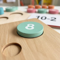 Ten-Frame Counting Toy Sturdy Counting and Math Set Place Value for Children