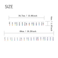 Piano Keyboard Labels Reusable Piano Key Notes Strip Double Musical Notation