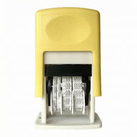 Self-Inking Date Stamp Mechanical Dial Office Tool ABS Plastic