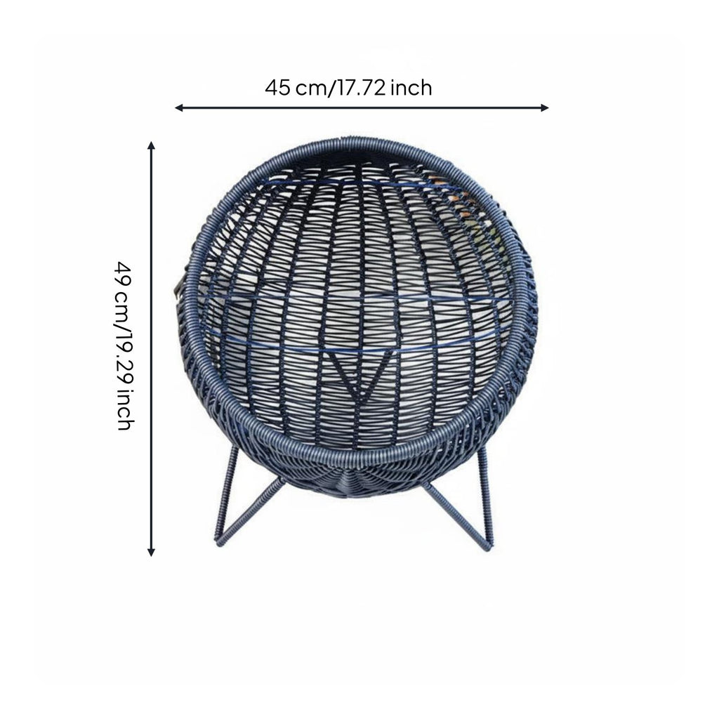 Feline Lounge Bed Woven Feline Lounge Indoor Outdoor Use for Cats