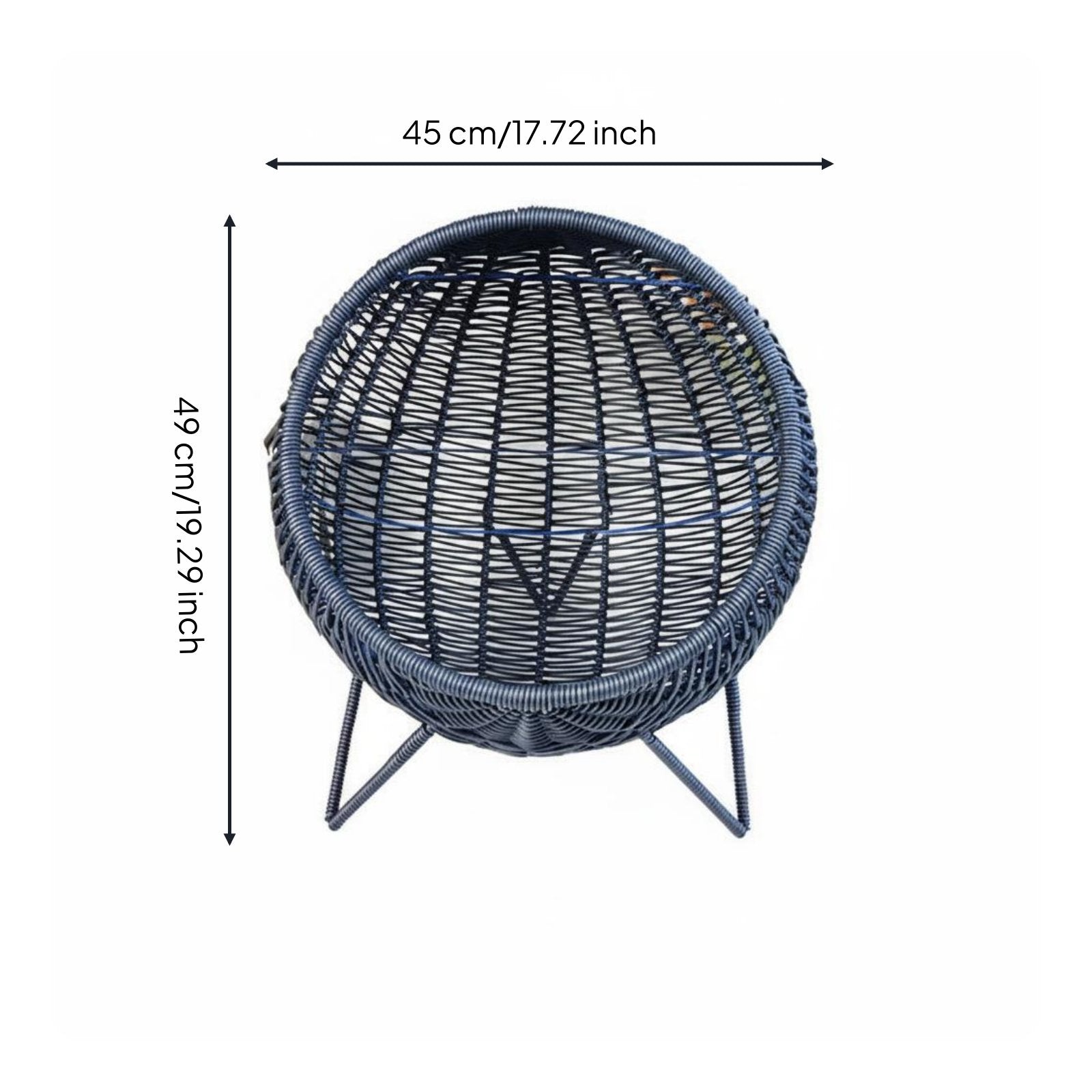 Feline Lounge Bed Woven Feline Lounge Indoor Outdoor Use for Cats
