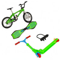 4 Pieces Mini Finger Toy Set Display Folding Finger Scooter