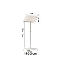 Floor Book Stand Rotatable Panel Standing Reading Rack Heavy-Duty Adjustable Music Stand for Study, Writing