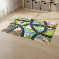Toy Car Parking Map Sparks Creativity City Road Play Mat Great Gift