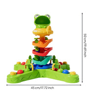 Frog Track Toy Hand-Eye Coordination Rotating Ball Track Game for Young Children