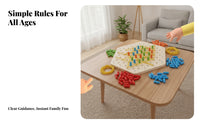 Triangular Cord Lattice Game Educational Wooden Triangle Board Game