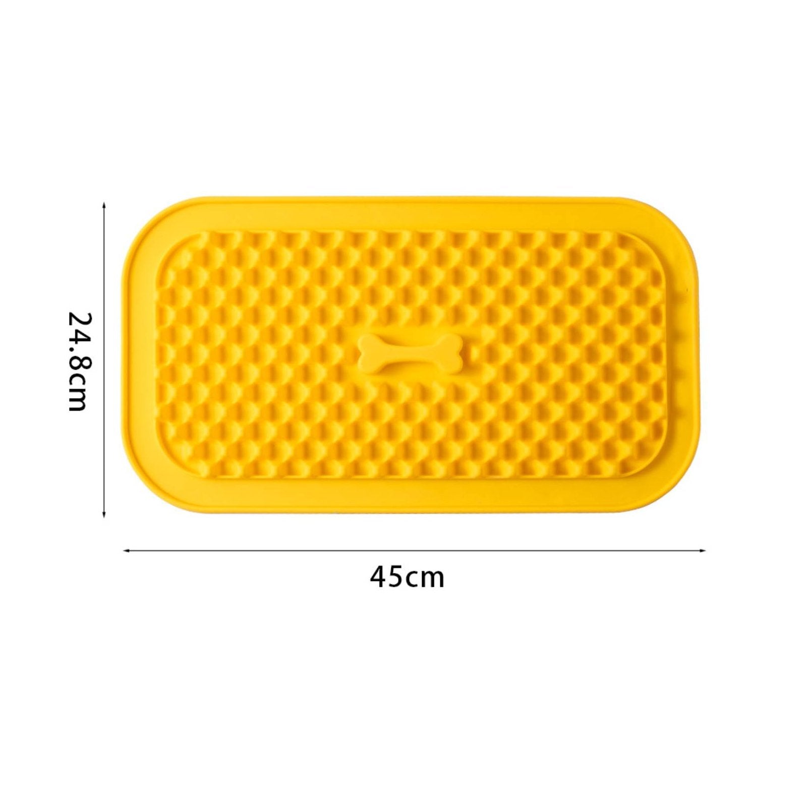 Silicone Slow Feeder Mat Spill-Resistant Dog Licking Surface Easy to Clean for Dogs
