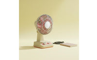 Mini Desktop Fan Long Battery Life Retro Desk Fan Brushless Engine for Office