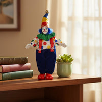 Ceramic Clown Doll Collectible Ceramic Clown Figurine Colorful for Tabletop