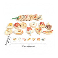 Hand-Eye Coordination Fruit and Vegetable Lacing Beads Food Threading Toy Threading and Lacing Toy Colorful