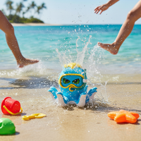 Sea Creature Sprinkler Summer Fun Rotating Water Jet Toy Family Friendly