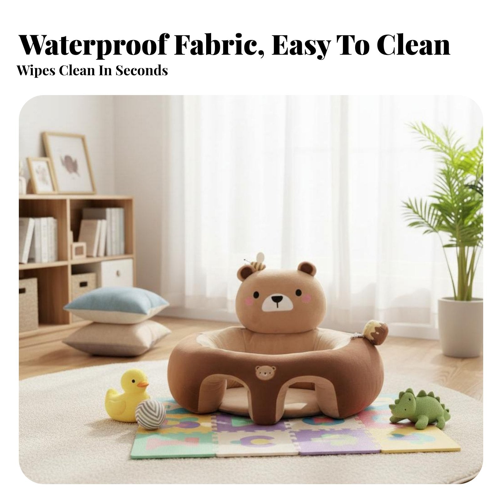 Inflatable Sit-up Training Chair Portable Infant Floor Seat Multi-Functional