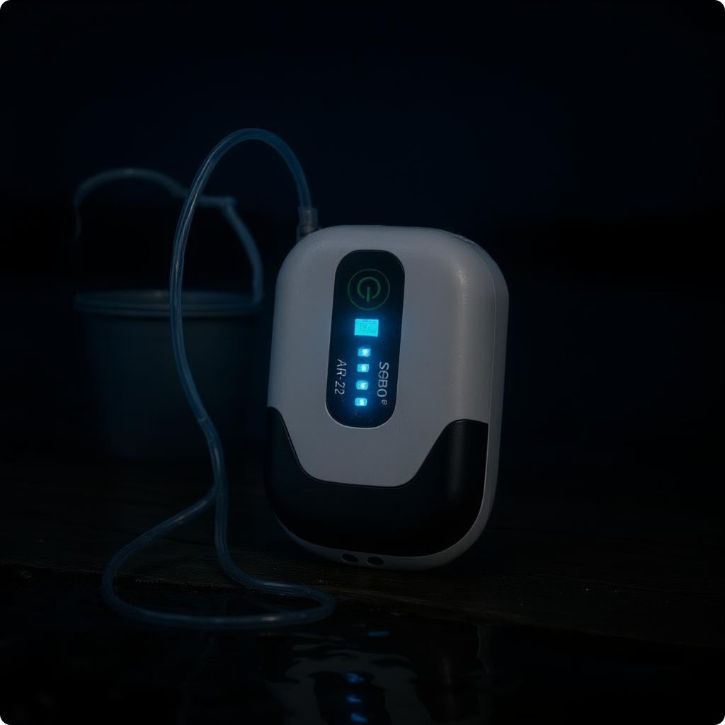 Portable Aquarium Air Pump Compact Pet Supply Energy Saving for Outdoor Fishing