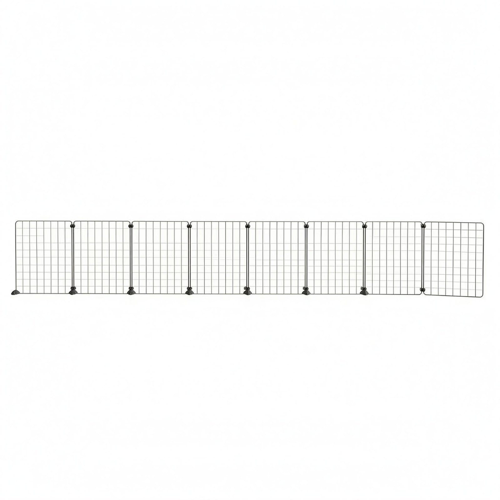Indoor Pet Barrier Panel Vertical Support Posts Mesh Dog Fence Sturdy