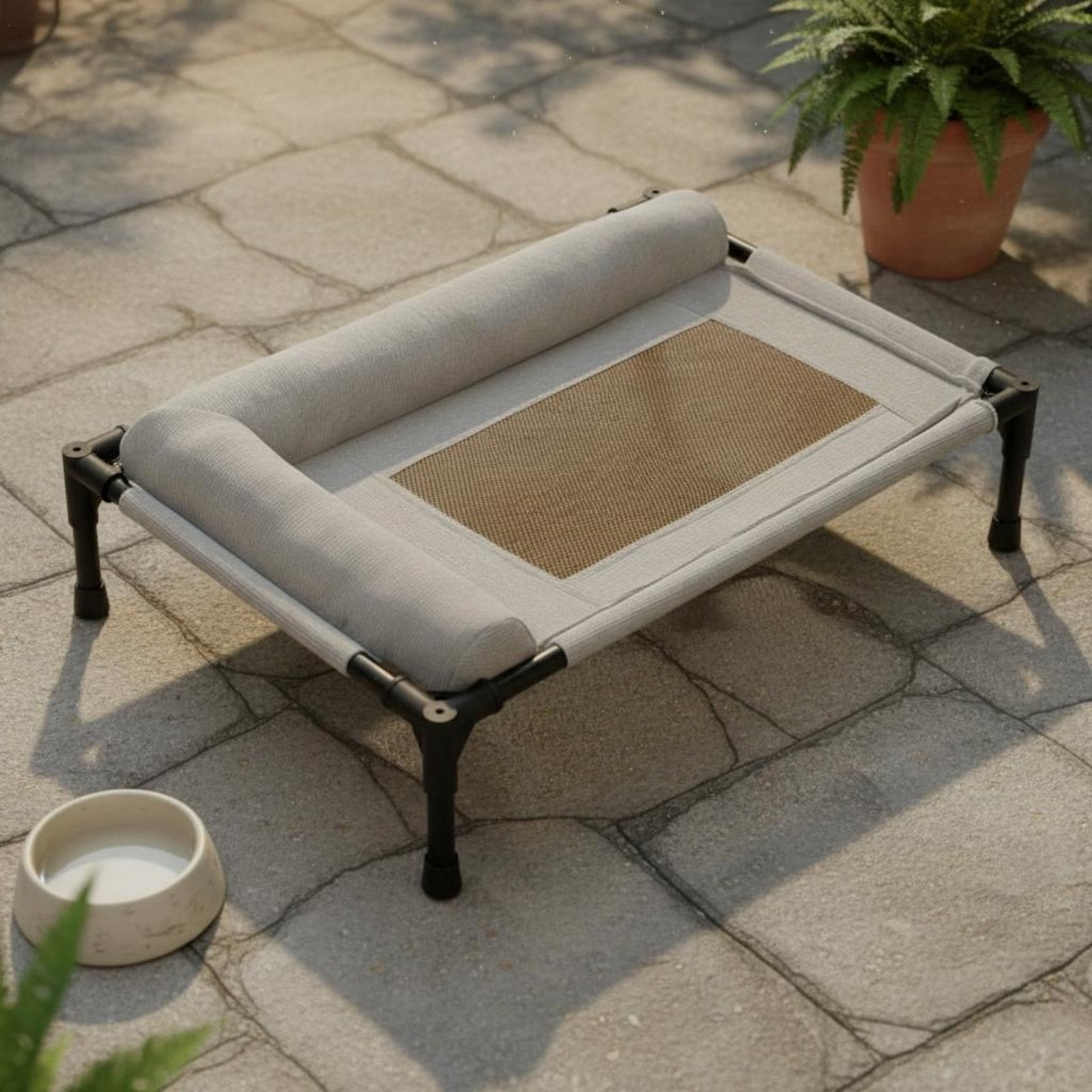 Elevated Pet Bed All-Season Use Raised Dog and Cat Bed Pet Cot Moisture-Resistant Easy to Clean for Dogs, Travel, Patio