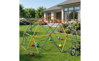 Kids Climbing Dome -Colorful Climbing Structure Frame Holds Playground Equipment for Ages 4 to 10, Children, Backyard