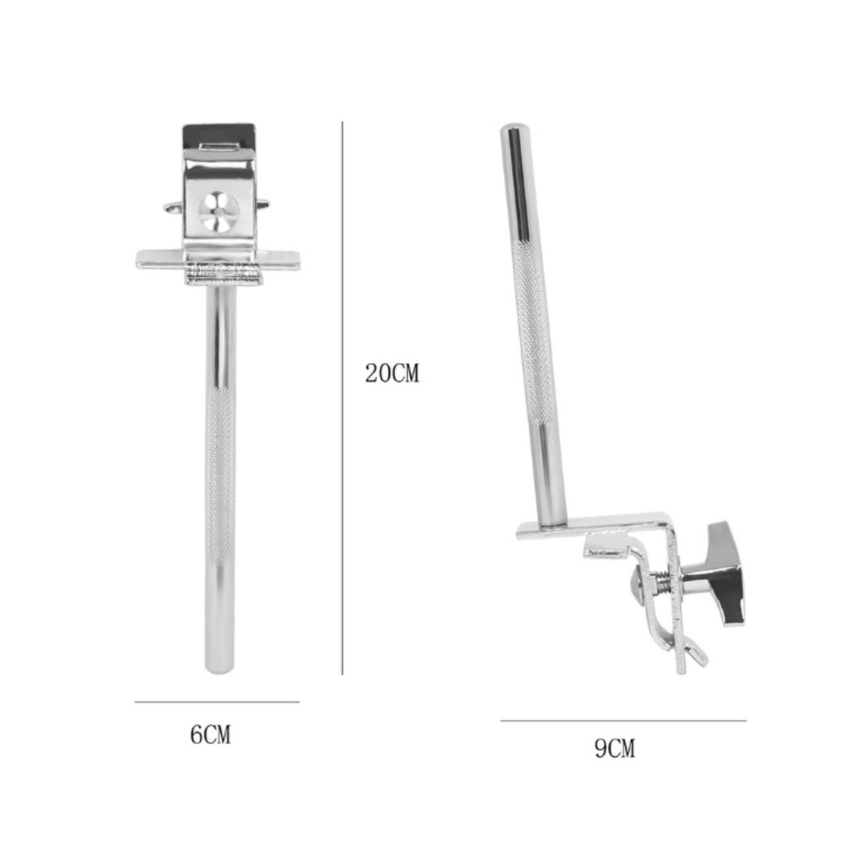 Bass Drum Cowbell Mount Easy to Install Cowbell Holder Clamp Rust-Resistant Percussion Accessory