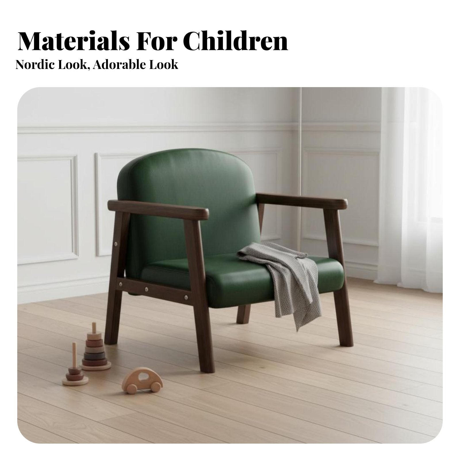 Plush Single-Seater for Toddlers Sturdy & Safe Construction for Nursery, Parents