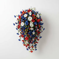 Hanging Flower Garland Decorative Fake Floral Wreath Easy to Clean