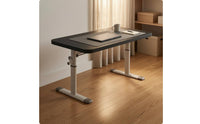 Manual Height-Adjustable Desk Wide Base Feet Hand Crank Desk