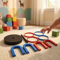 Hoop Toss Game Educational Stacking Toss Game Compact Activity Toy for Children